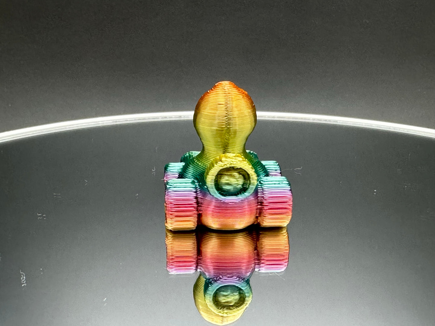 1 Inch Mini Bright Rainbow Color 3D Printed 4x4 Ducks for Duck Duck Jeep Ducking