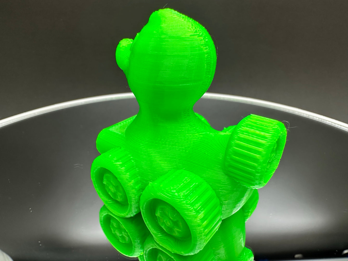 2 Inch Lime Green Color 3D Printed 4x4 Ducks for Duck Duck Jeep Ducking