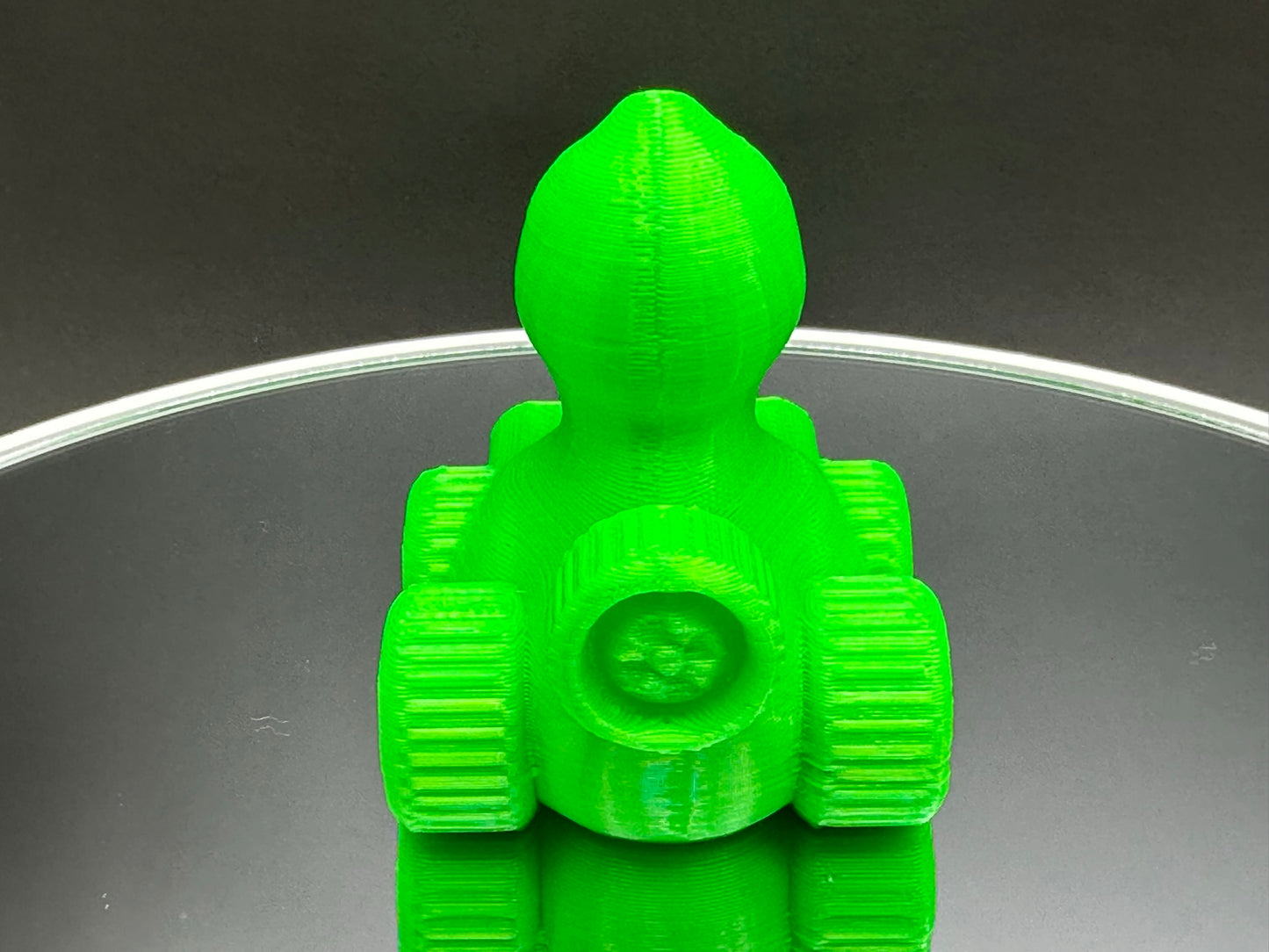 2 Inch Lime Green Color 3D Printed 4x4 Ducks for Duck Duck Jeep Ducking