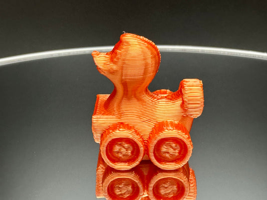 1 Inch Mini Dragon Fire Orange 3D Printed 4x4 Ducks for Duck Duck Jeep Ducking