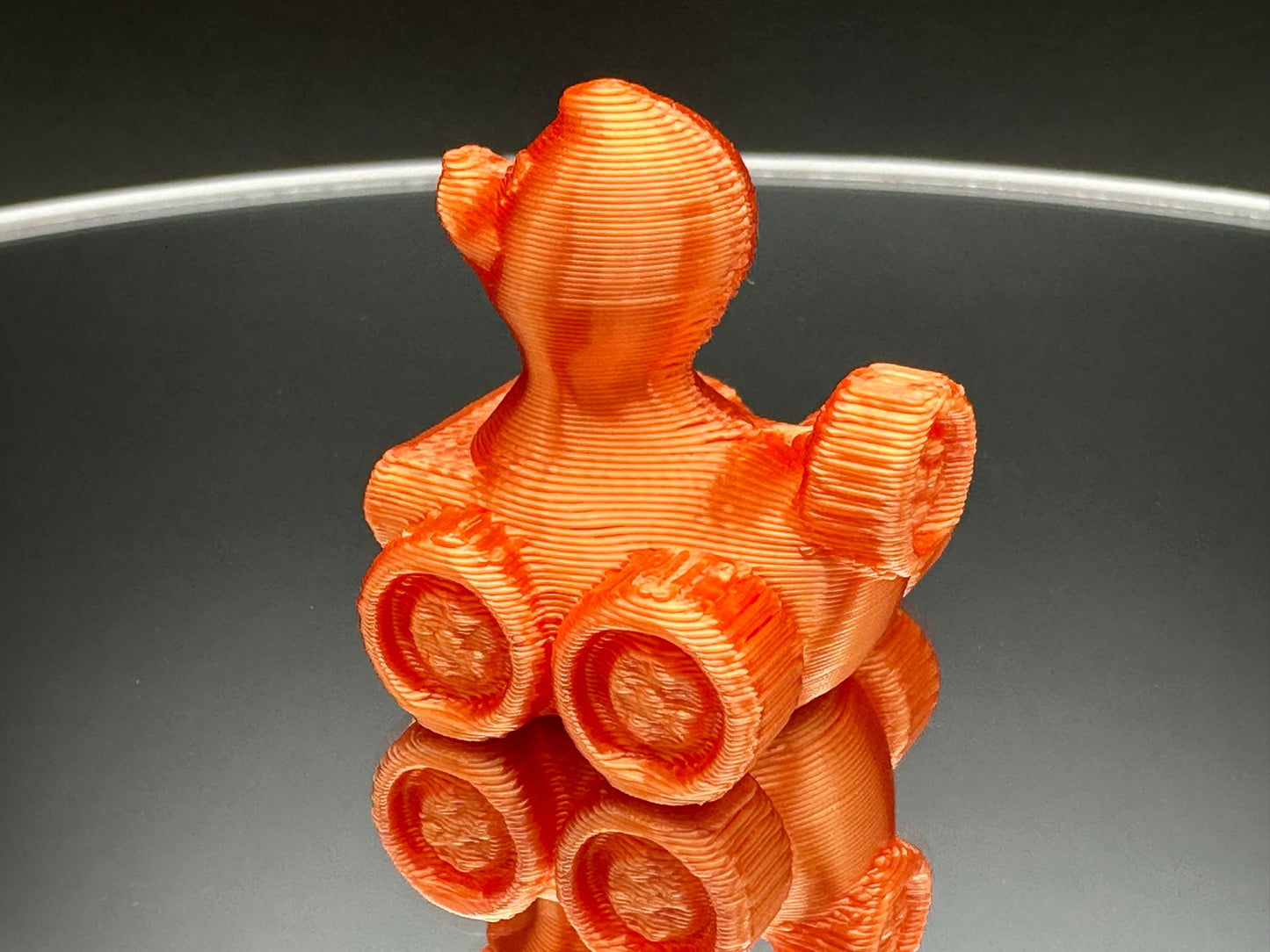 1 Inch Mini Dragon Fire Orange 3D Printed 4x4 Ducks for Duck Duck Jeep Ducking