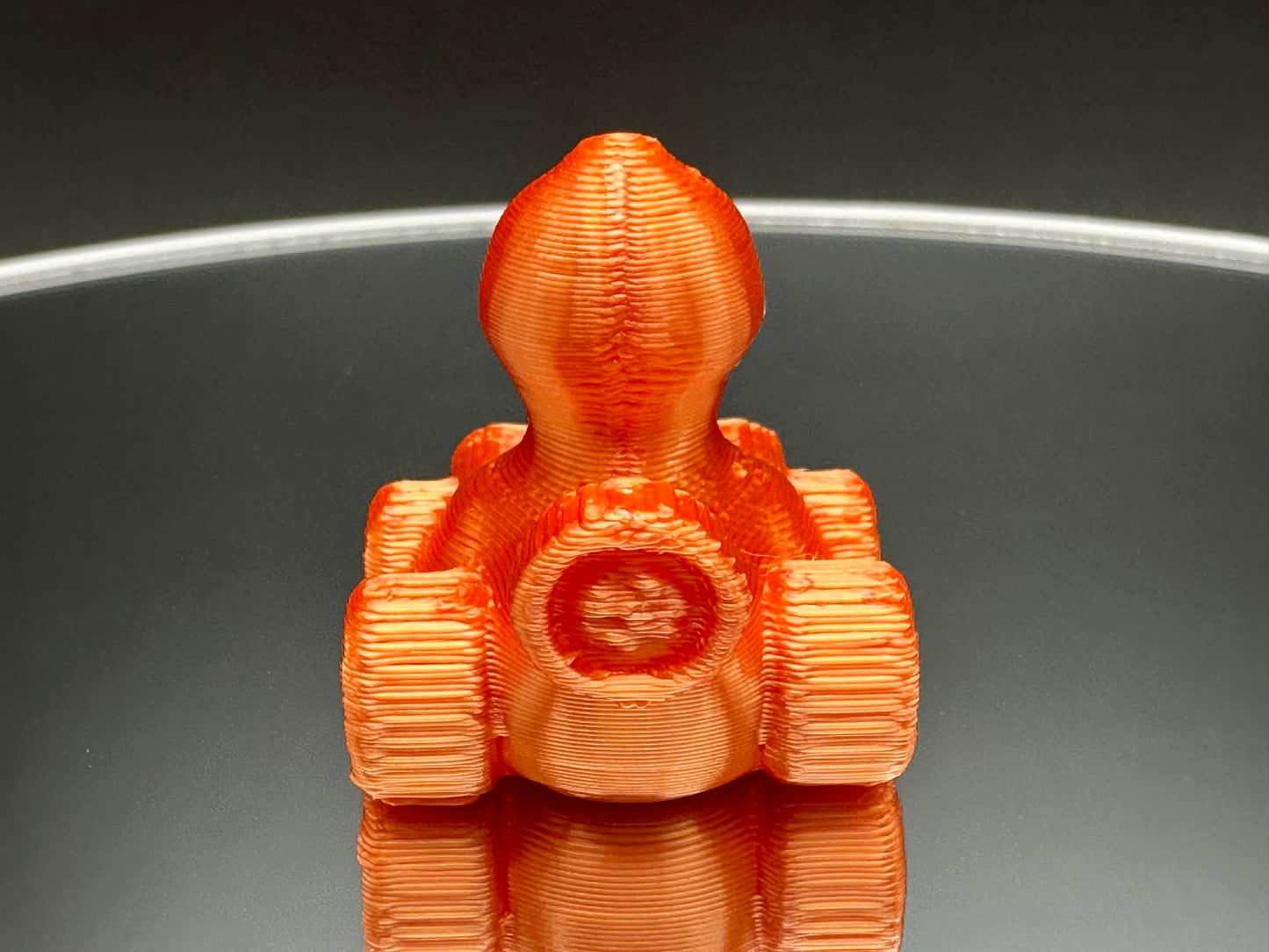 1 Inch Mini Dragon Fire Orange 3D Printed 4x4 Ducks for Duck Duck Jeep Ducking