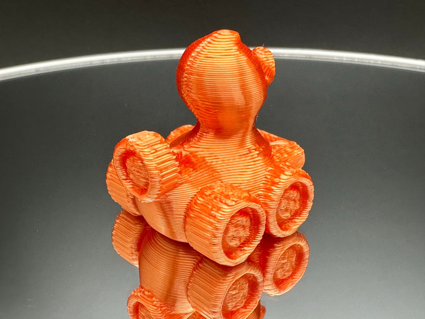 1 Inch Mini Dragon Fire Orange 3D Printed 4x4 Ducks for Duck Duck Jeep Ducking