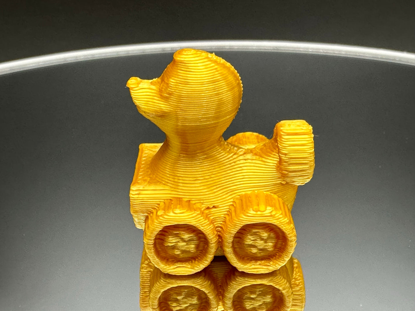 1 Inch Mini Gold Color 3D Printed 4x4 Ducks for Duck Duck Jeep Ducking