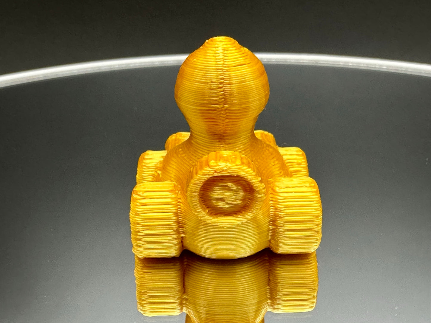 1 Inch Mini Gold Color 3D Printed 4x4 Ducks for Duck Duck Jeep Ducking