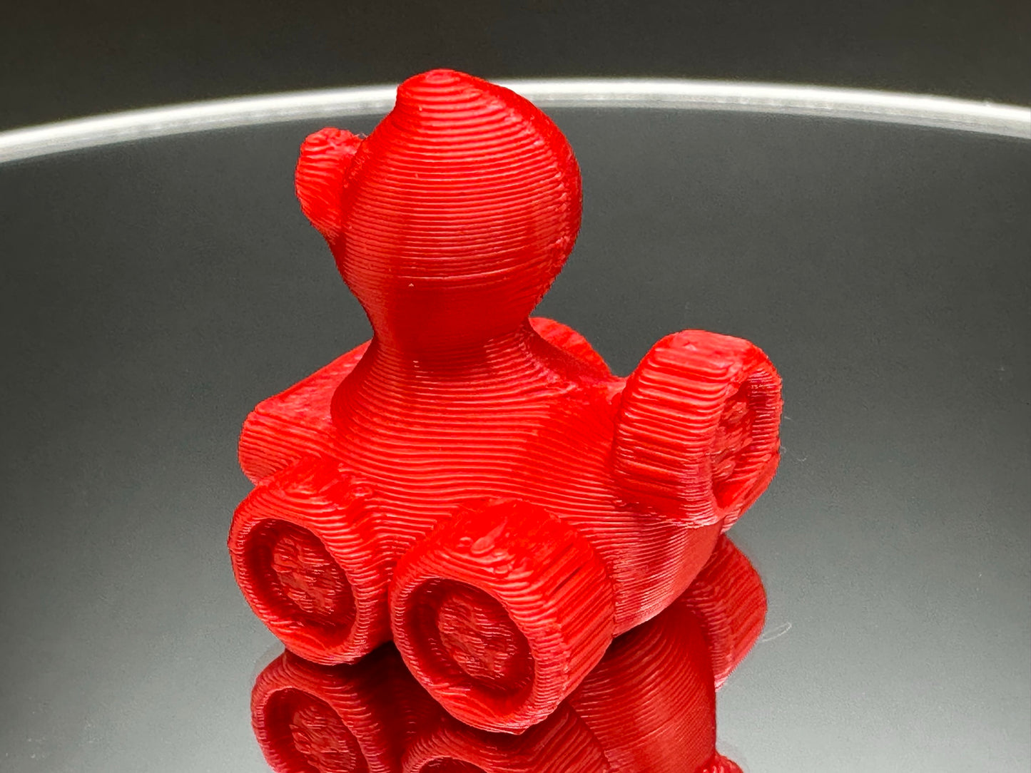 1 Inch Firecracker Red 3D Printed 4x4 Ducks for Duck Duck Jeep Ducking