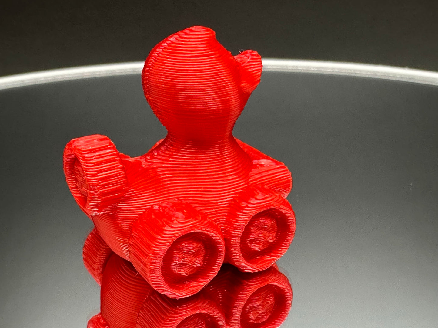 1 Inch Firecracker Red 3D Printed 4x4 Ducks for Duck Duck Jeep Ducking