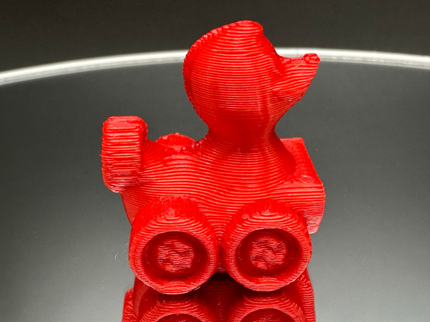 1 Inch Firecracker Red 3D Printed 4x4 Ducks for Duck Duck Jeep Ducking