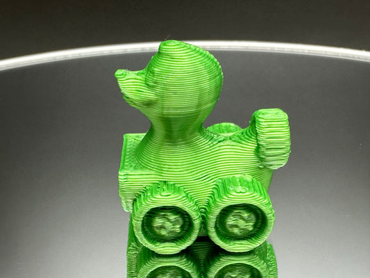 1 Inch Mean Green Color 3D Printed 4x4 Ducks for Duck Duck Jeep Ducking