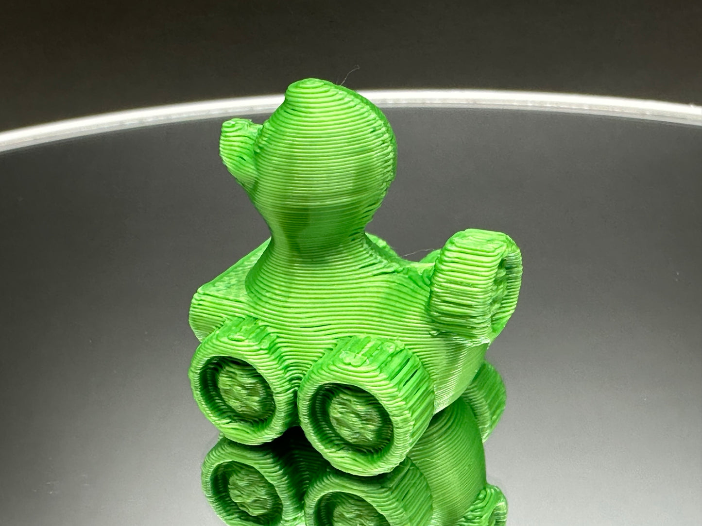 1 Inch Mean Green Color 3D Printed 4x4 Ducks for Duck Duck Jeep Ducking