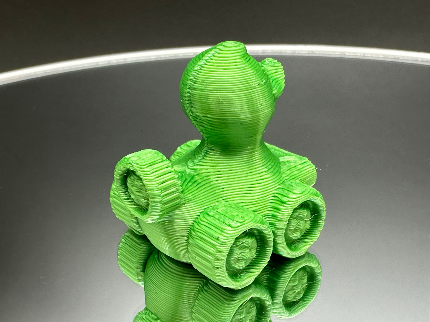 1 Inch Mean Green Color 3D Printed 4x4 Ducks for Duck Duck Jeep Ducking