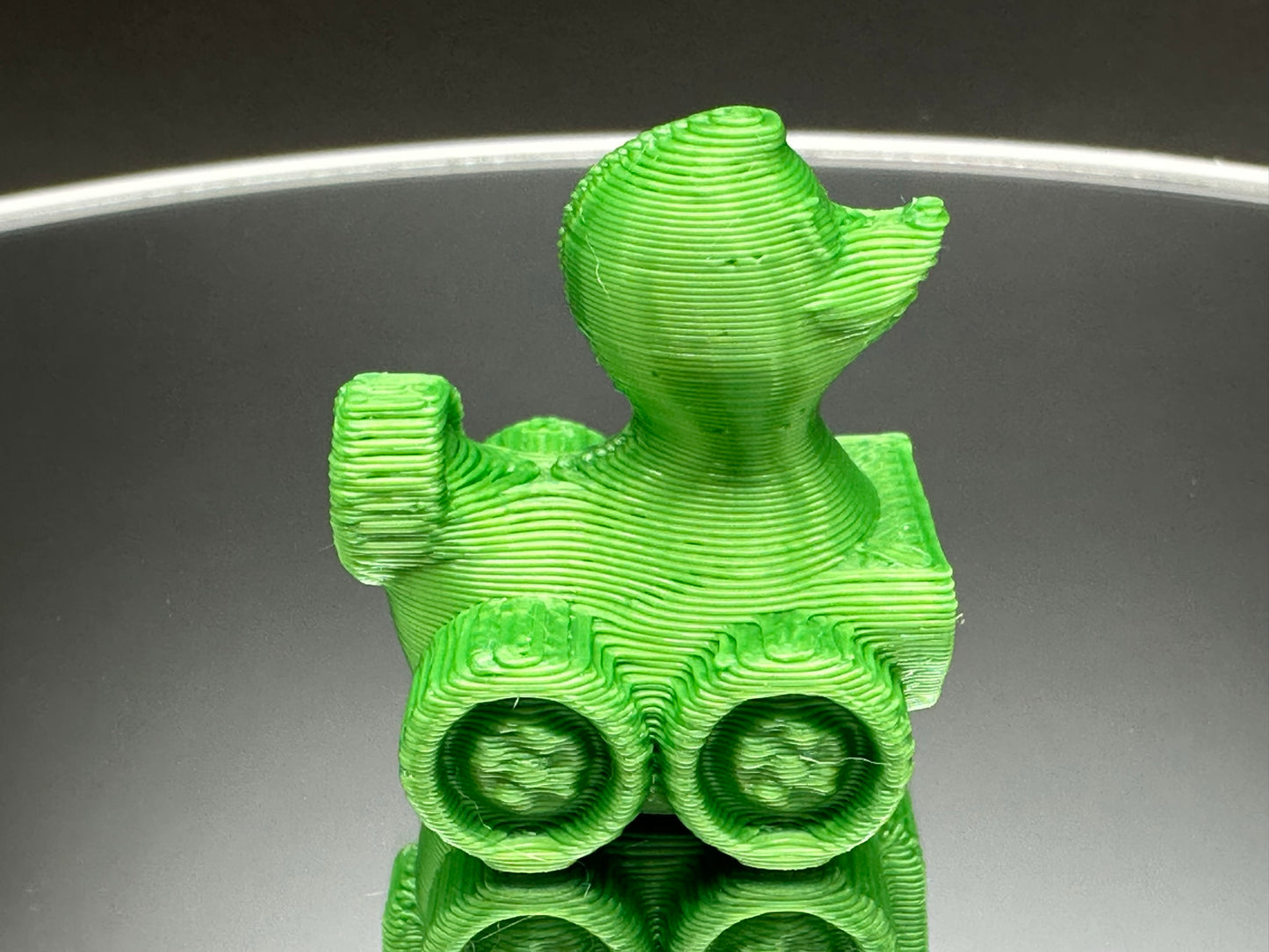 1 Inch Mean Green Color 3D Printed 4x4 Ducks for Duck Duck Jeep Ducking