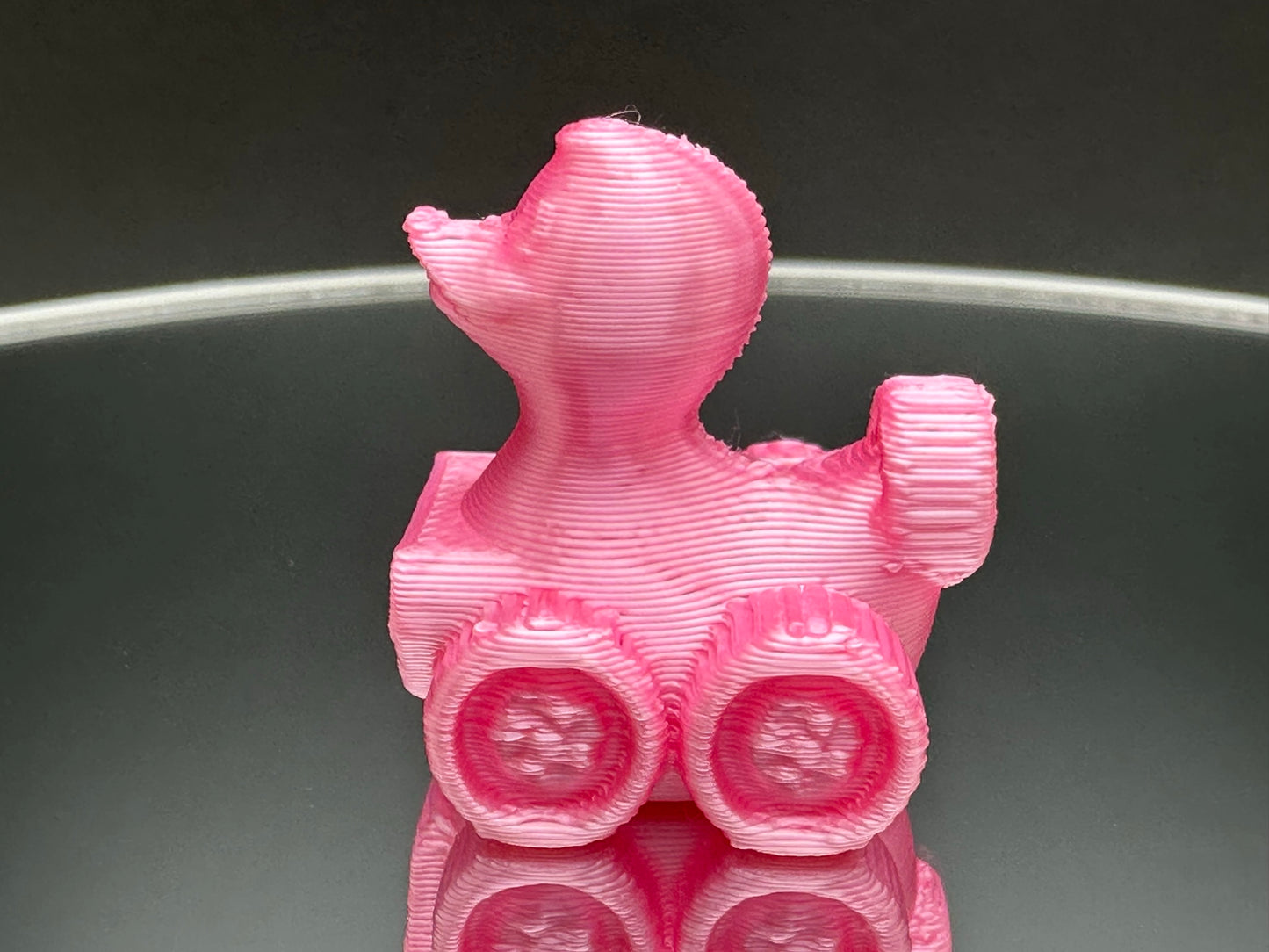 1 Inch Mini Pink Color 3D Printed 4x4 Ducks for Duck Duck Jeep Ducking