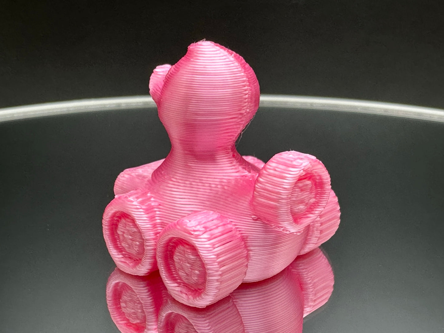 1 Inch Mini Pink Color 3D Printed 4x4 Ducks for Duck Duck Jeep Ducking