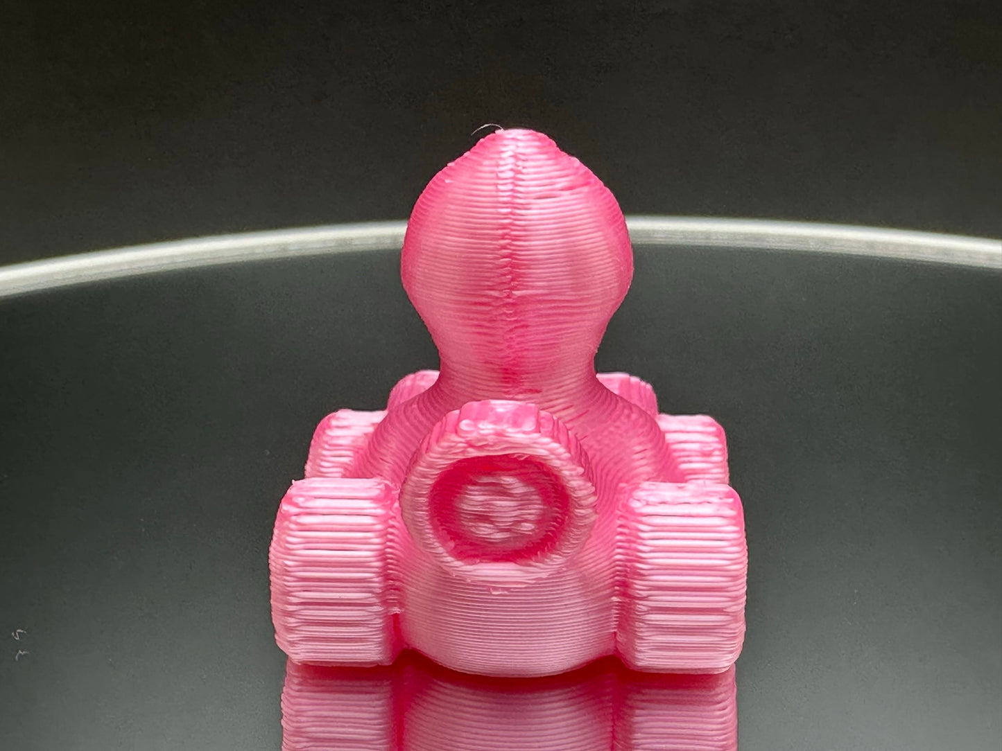 1 Inch Mini Pink Color 3D Printed 4x4 Ducks for Duck Duck Jeep Ducking