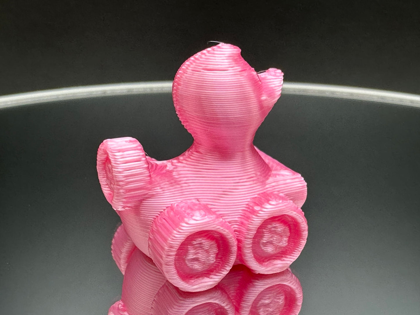 1 Inch Mini Pink Color 3D Printed 4x4 Ducks for Duck Duck Jeep Ducking