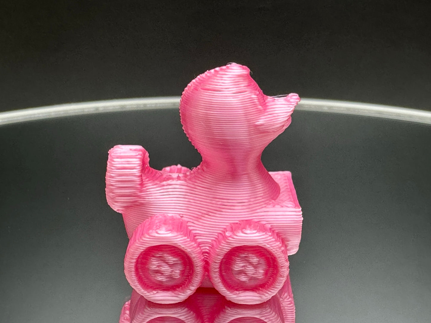 1 Inch Mini Pink Color 3D Printed 4x4 Ducks for Duck Duck Jeep Ducking