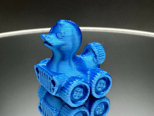 1 Inch Mini Electric Blue Color 3D Printed 4x4 Ducks for Duck Duck Jeep Ducking