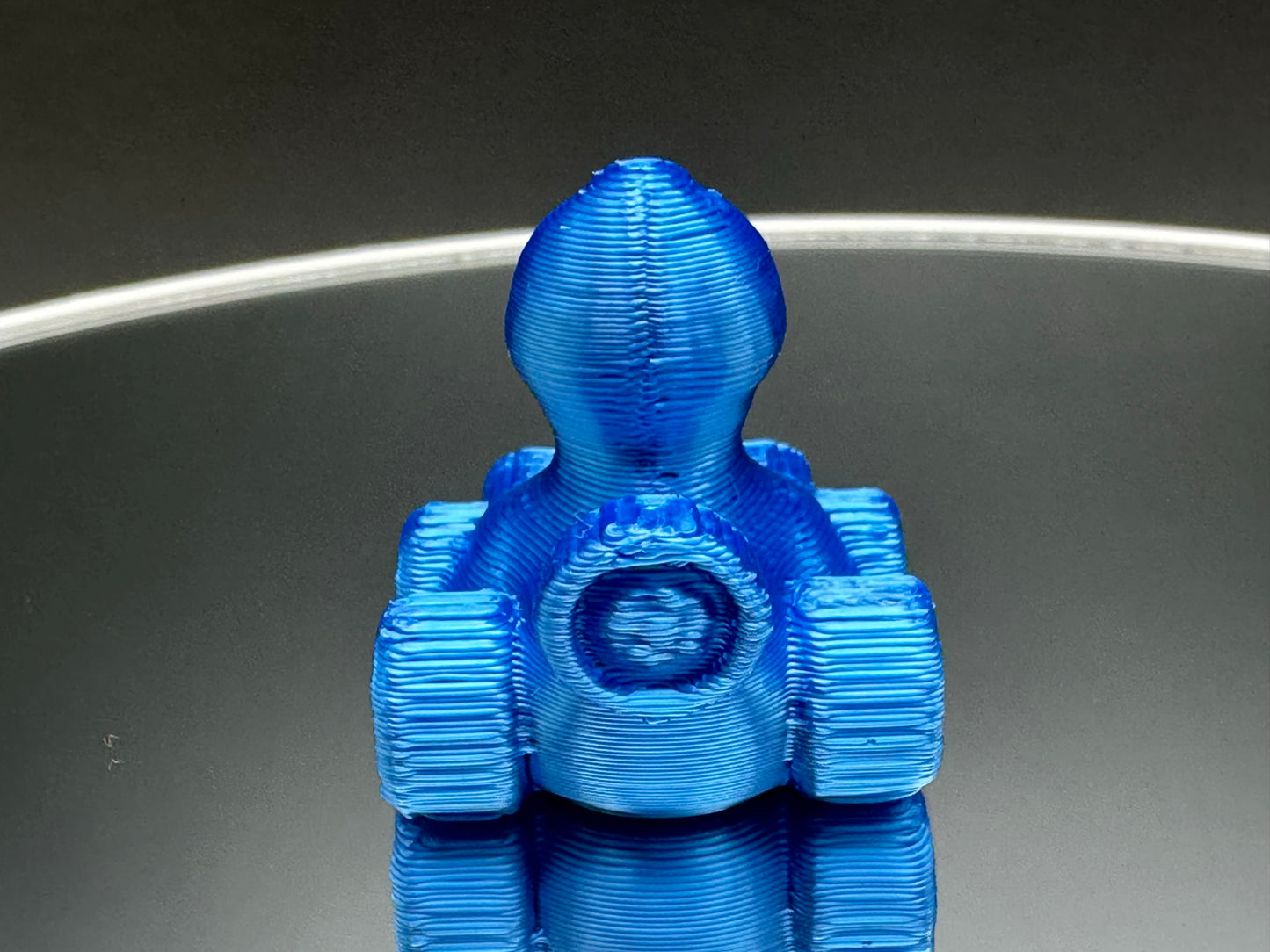 1 Inch Mini Electric Blue Color 3D Printed 4x4 Ducks for Duck Duck Jeep Ducking