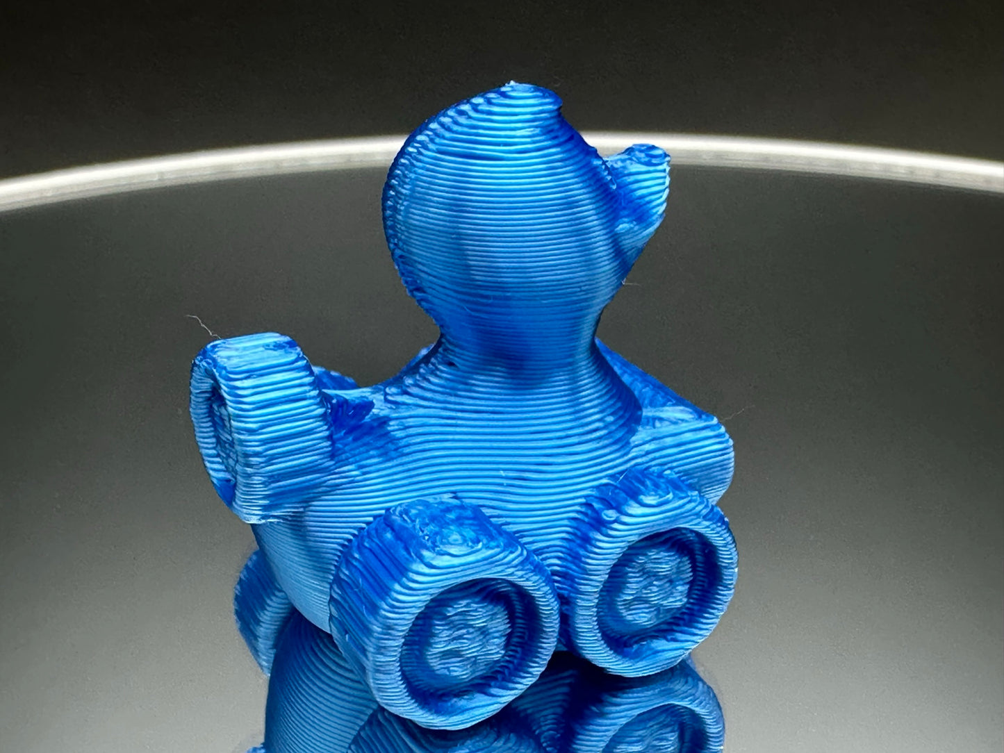 1 Inch Mini Electric Blue Color 3D Printed 4x4 Ducks for Duck Duck Jeep Ducking