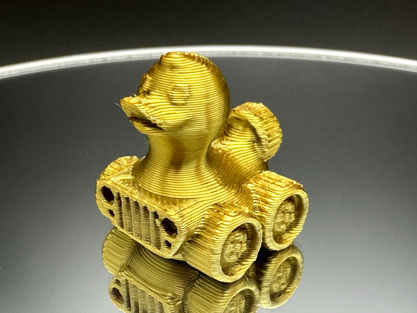 1 Inch Mini Roman Bronze Color 3D Printed 4x4 Ducks for Duck Duck Jeep Ducking