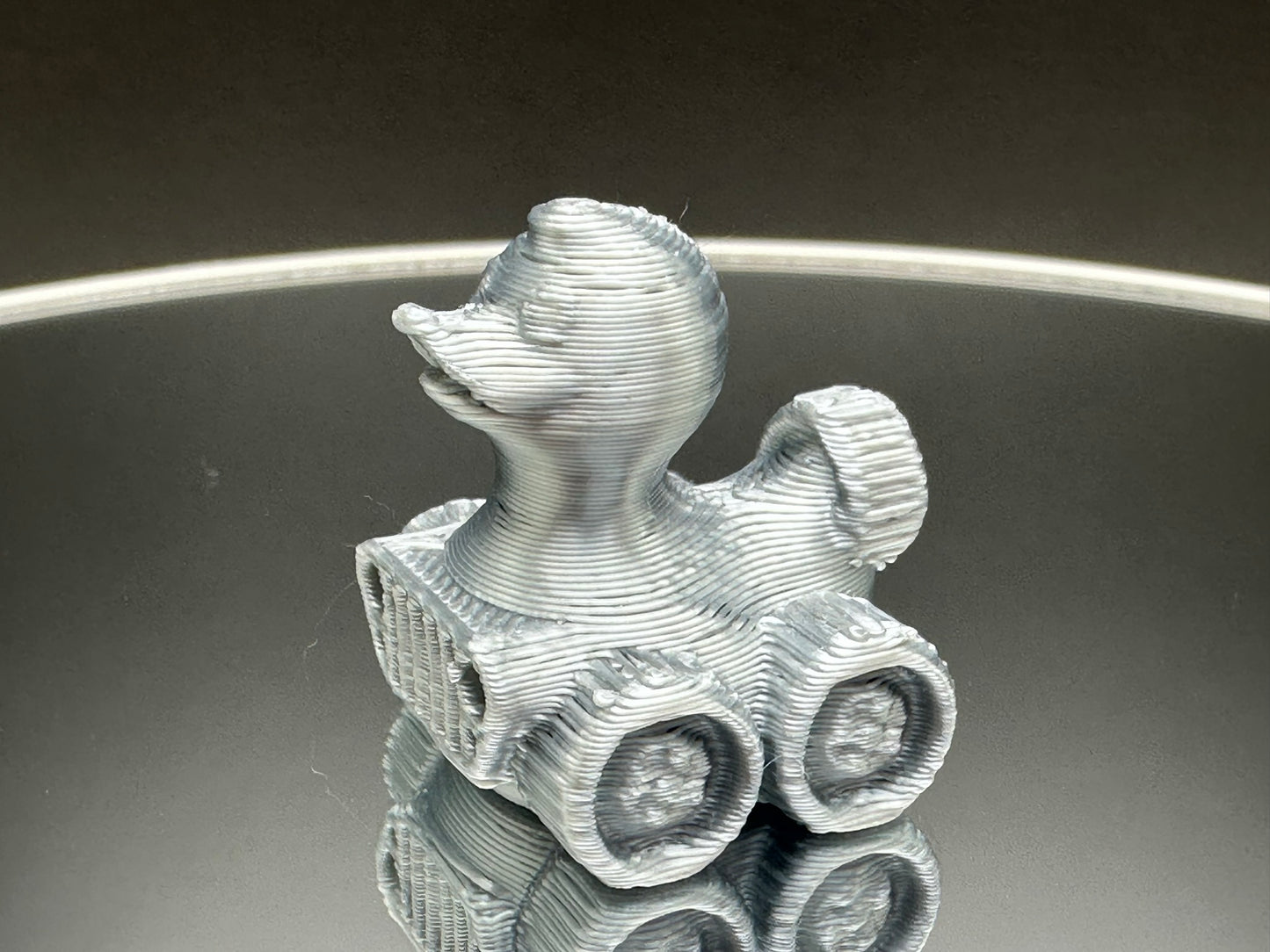 1 Inch Mini Silver Color 3D Printed 4x4 Ducks for Duck Duck Jeep Ducking