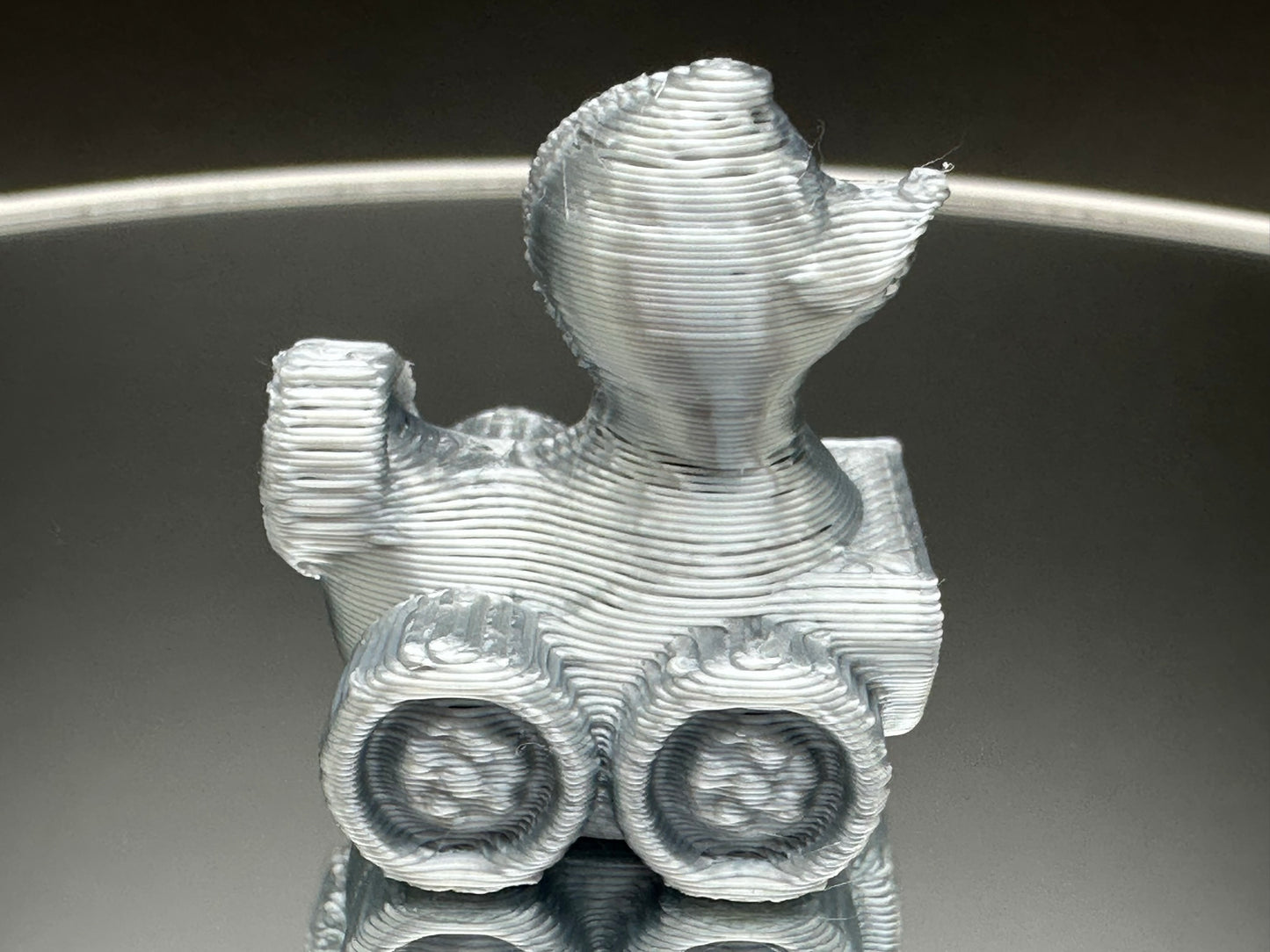 1 Inch Mini Silver Color 3D Printed 4x4 Ducks for Duck Duck Jeep Ducking