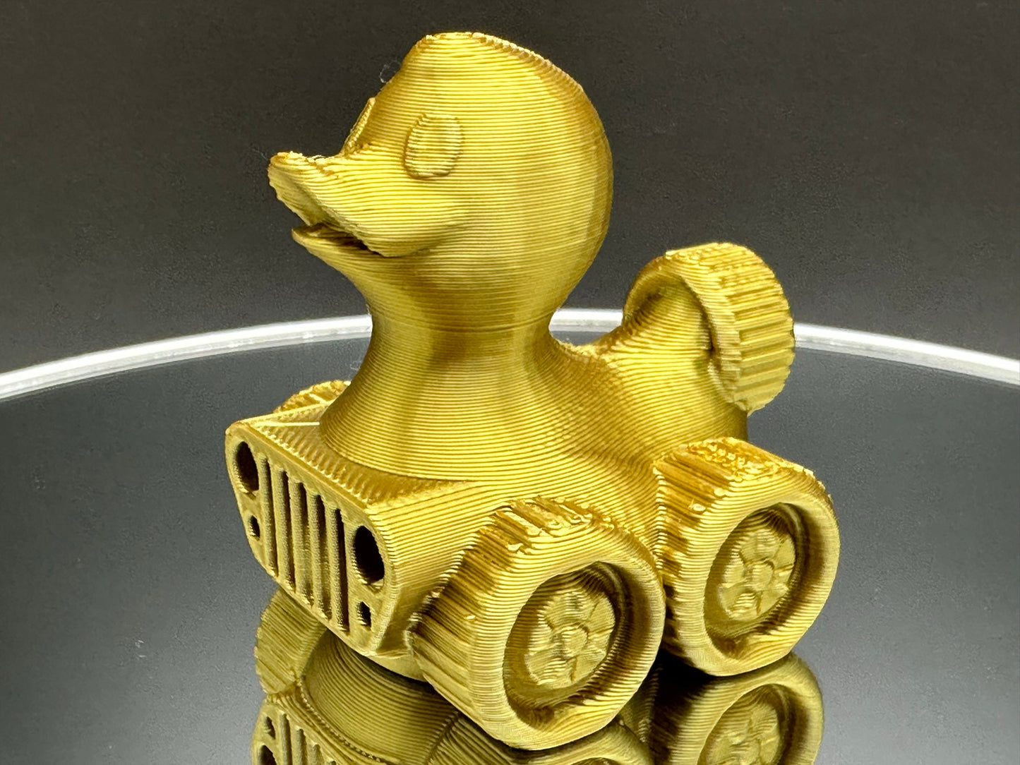 2 Inch Roman Bronze Color 3D Printed 4x4 Ducks for Duck Duck Jeep Ducking