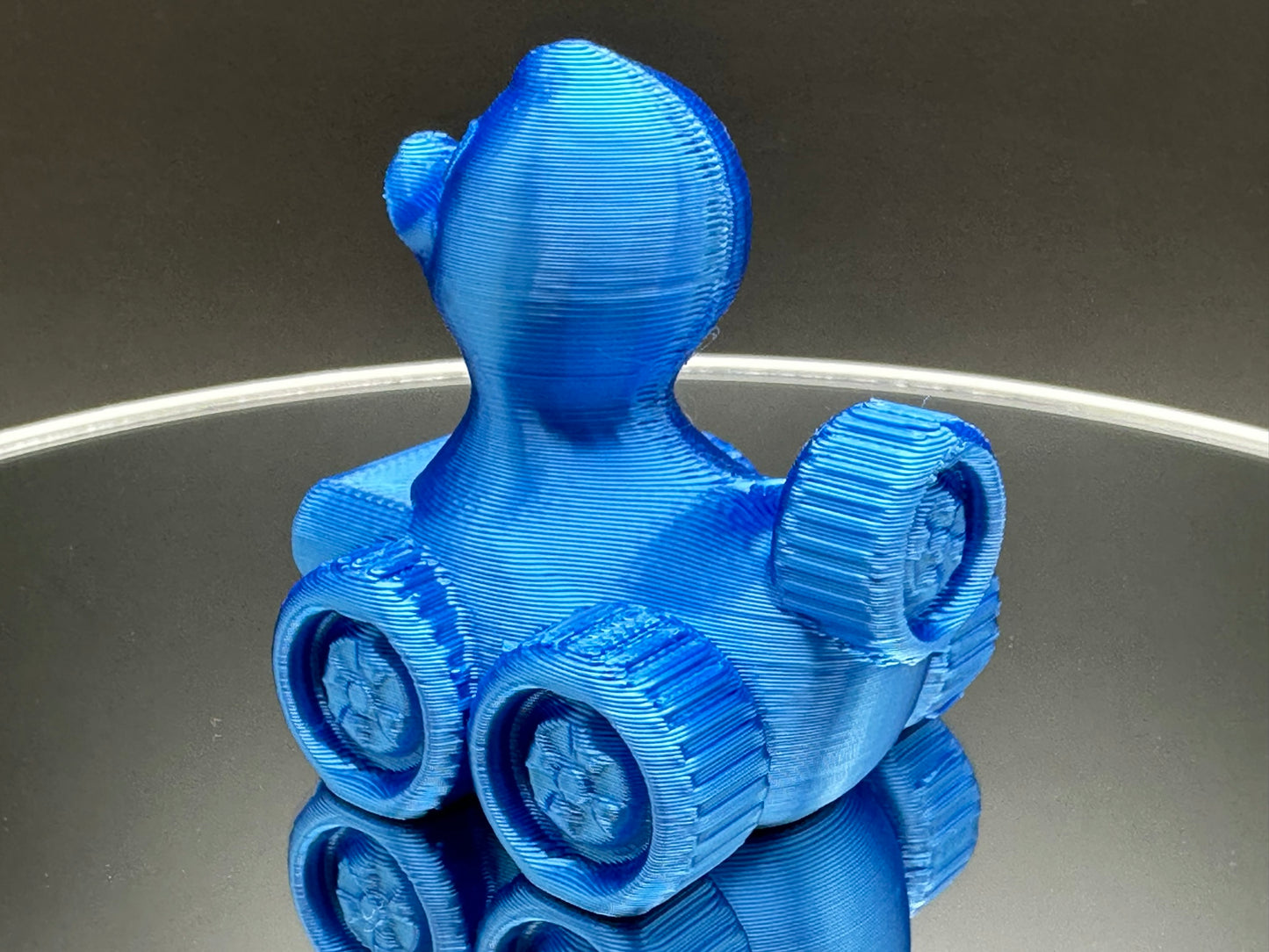 2 Inch Electric Blue Color 3D Printed 4x4 Ducks for Duck Duck Jeep Ducking