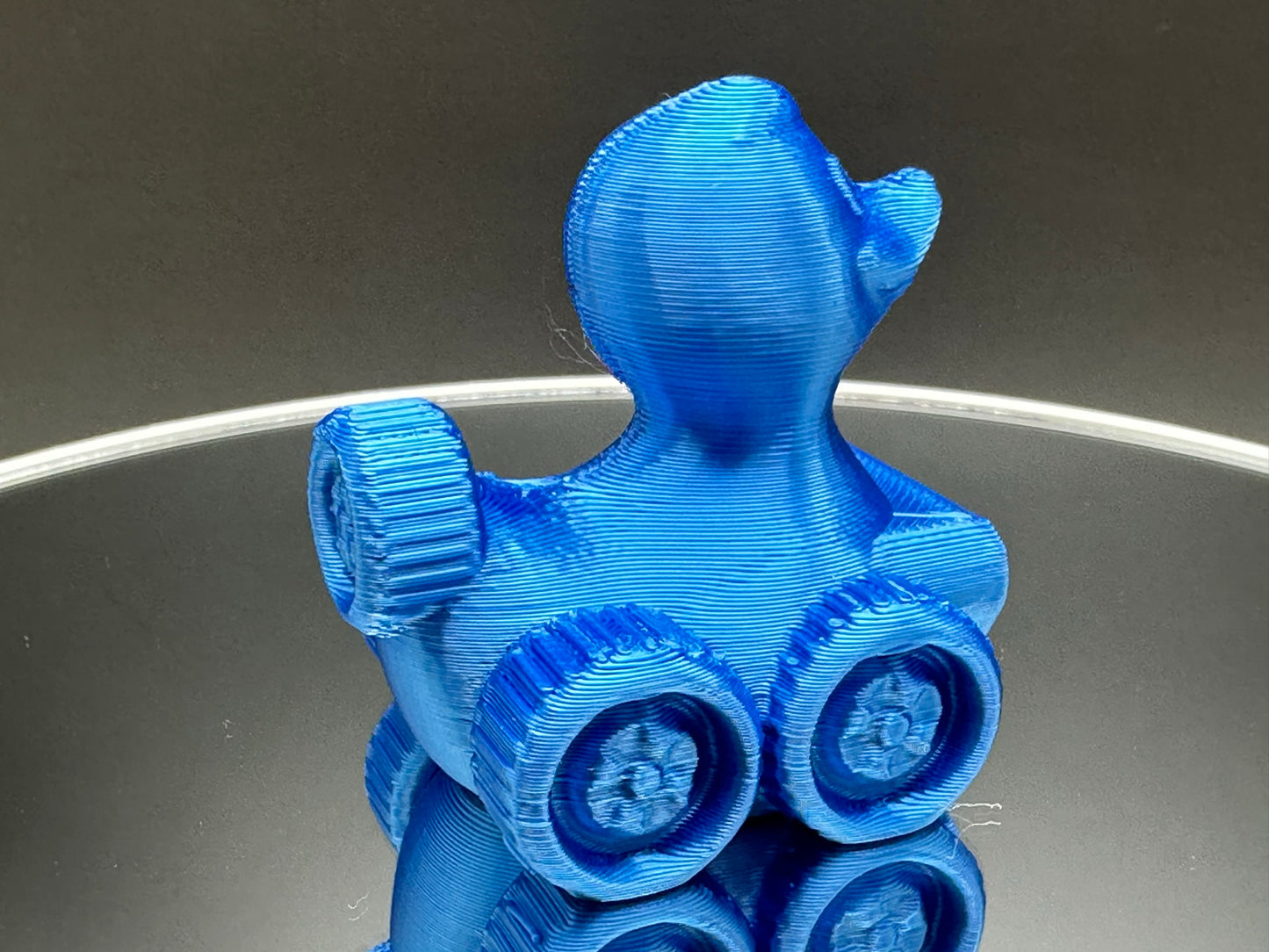 2 Inch Electric Blue Color 3D Printed 4x4 Ducks for Duck Duck Jeep Ducking