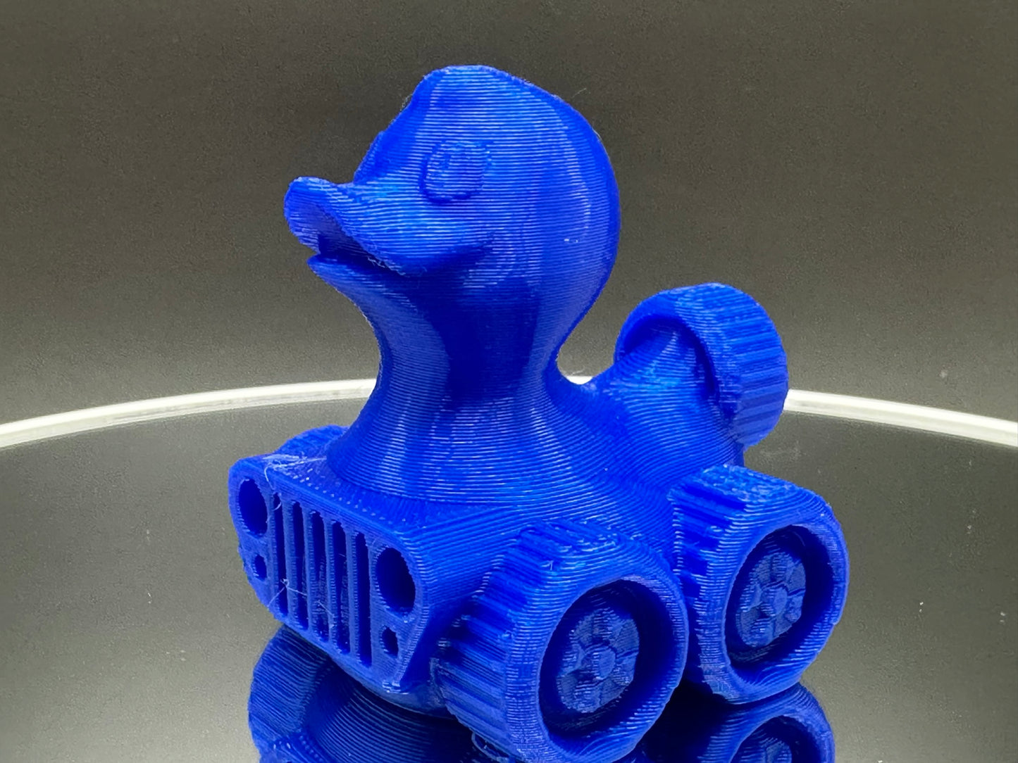 2 Inch Royal Blue Color 3D Printed 4x4 Ducks for Duck Duck Jeep Ducking