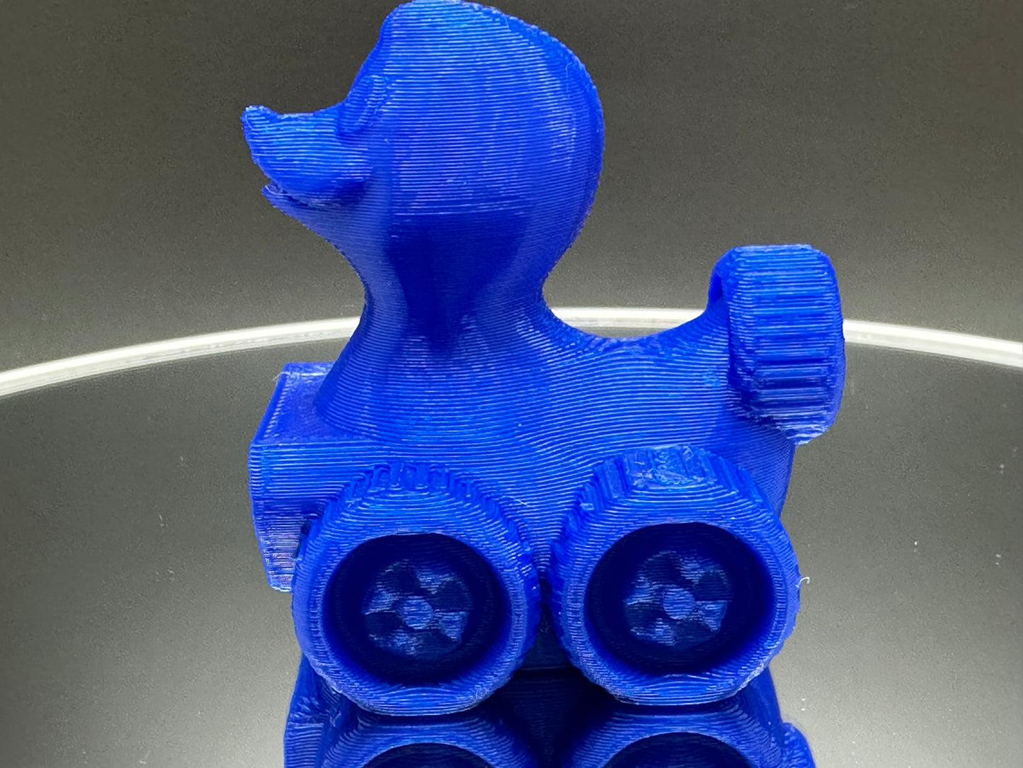 2 Inch Royal Blue Color 3D Printed 4x4 Ducks for Duck Duck Jeep Ducking