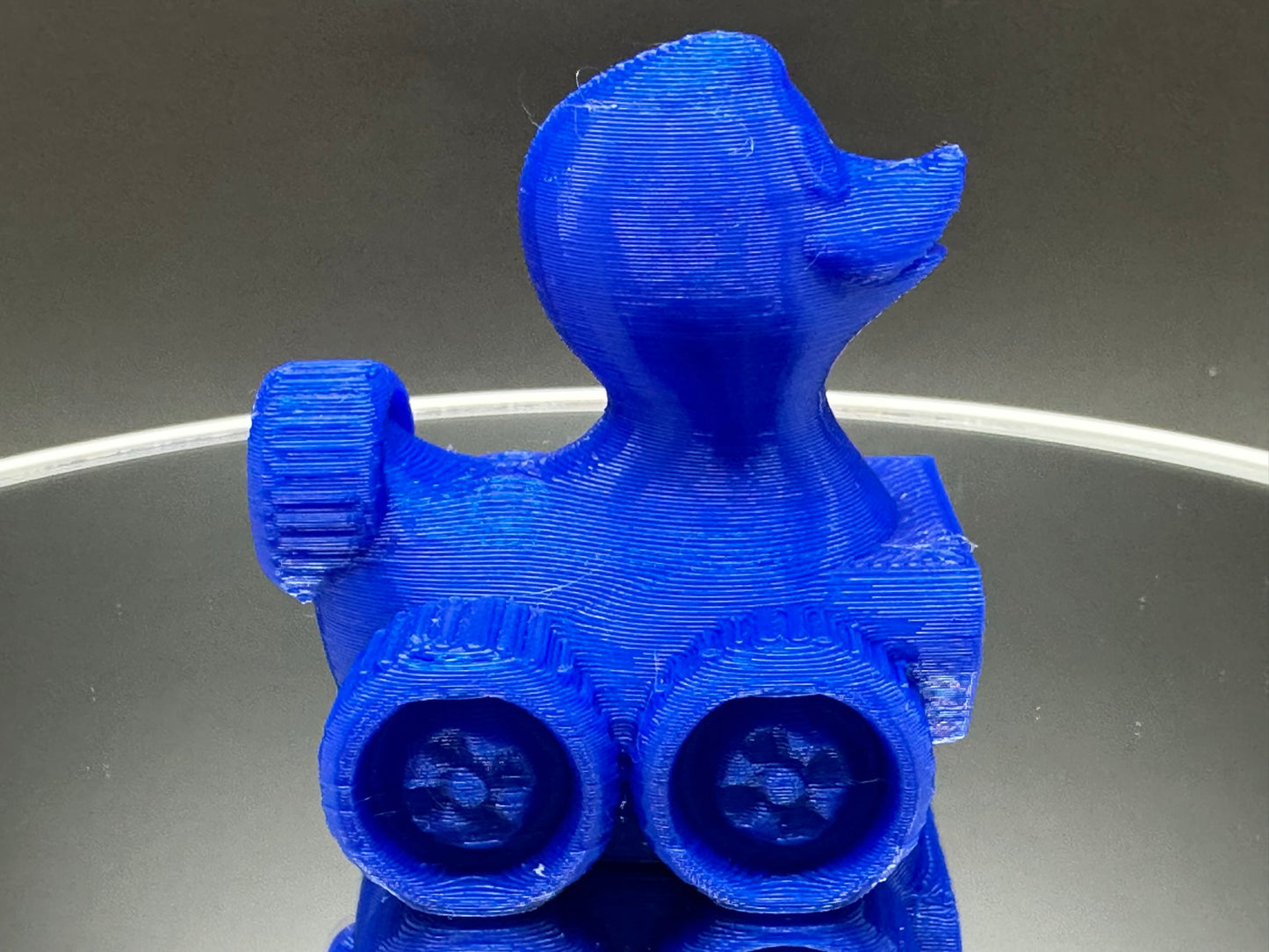 2 Inch Royal Blue Color 3D Printed 4x4 Ducks for Duck Duck Jeep Ducking