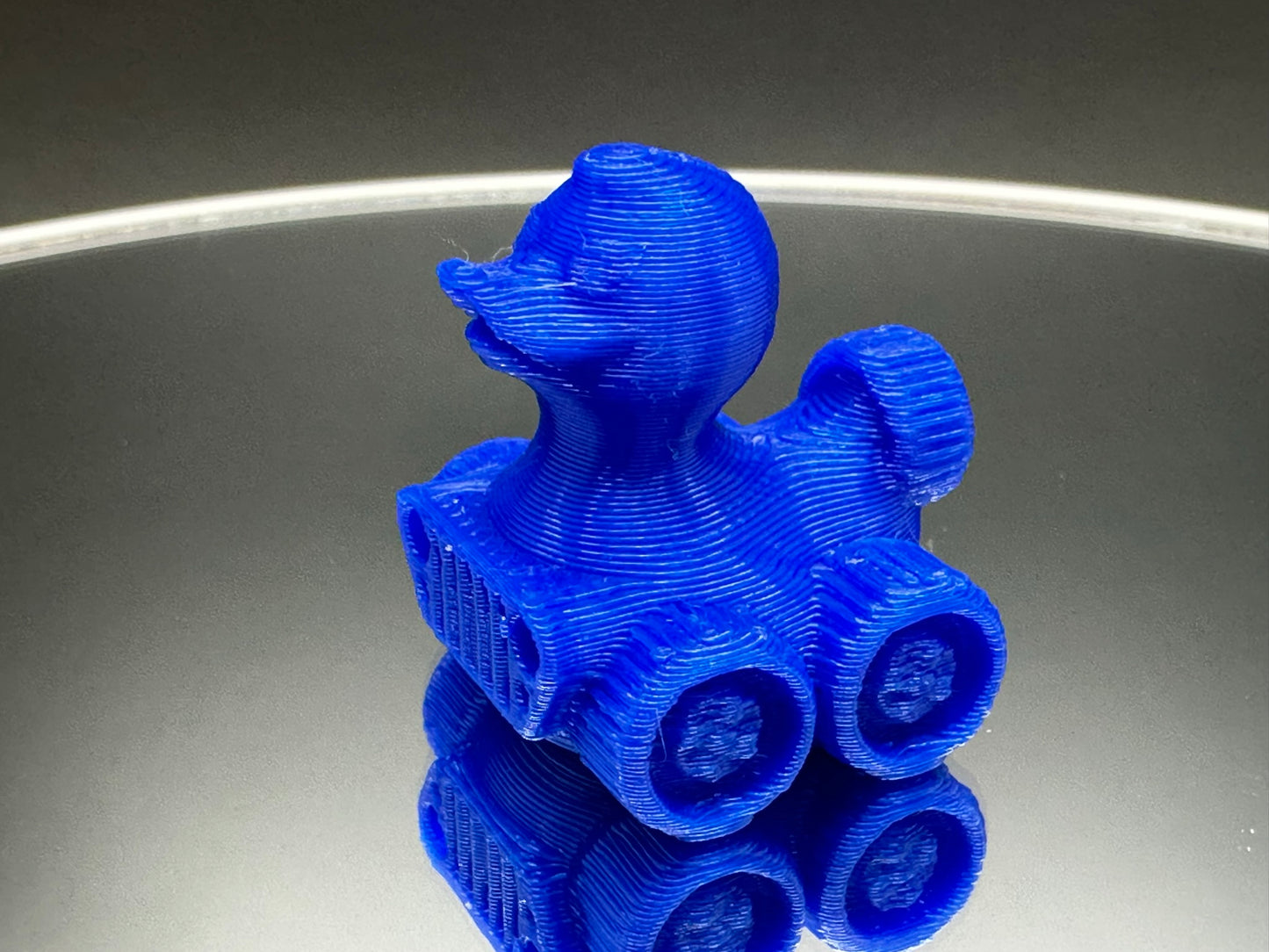 1 Inch Mini Royal Blue Color 3D Printed 4x4 Ducks for Duck Duck Jeep Ducking