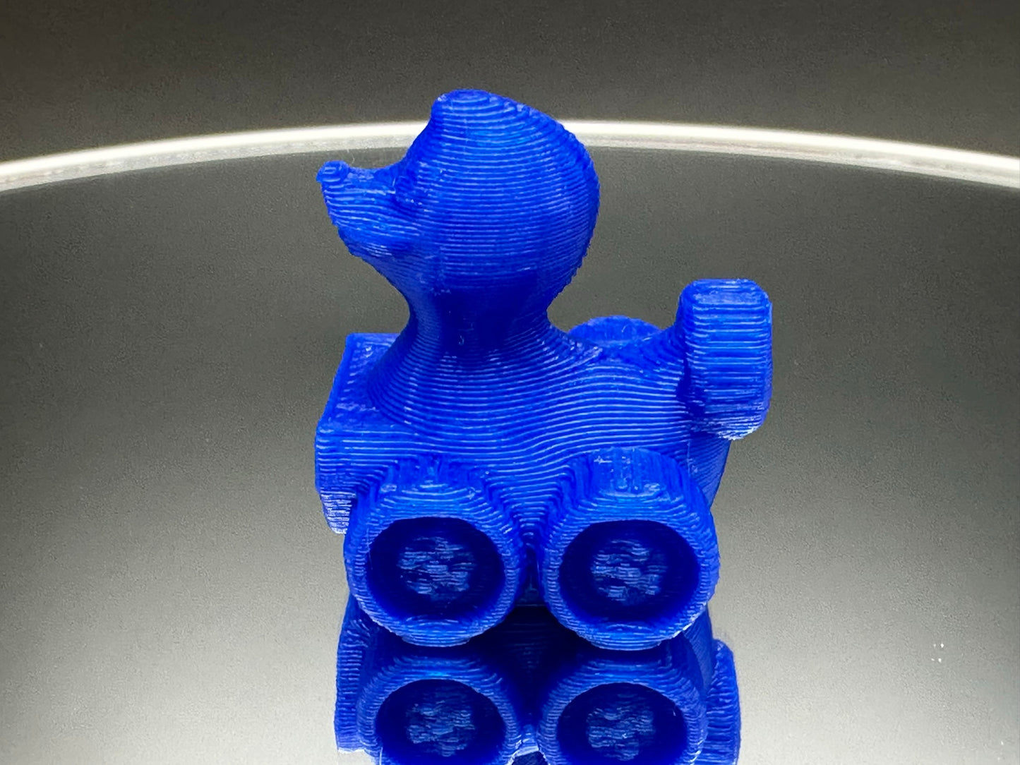 1 Inch Mini Royal Blue Color 3D Printed 4x4 Ducks for Duck Duck Jeep Ducking