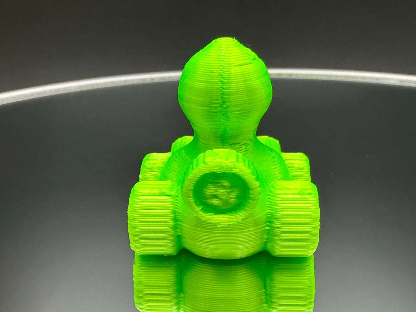 1 Inch Mini Neon Green Color 3D Printed 4x4 Ducks for Duck Duck Jeep Ducking