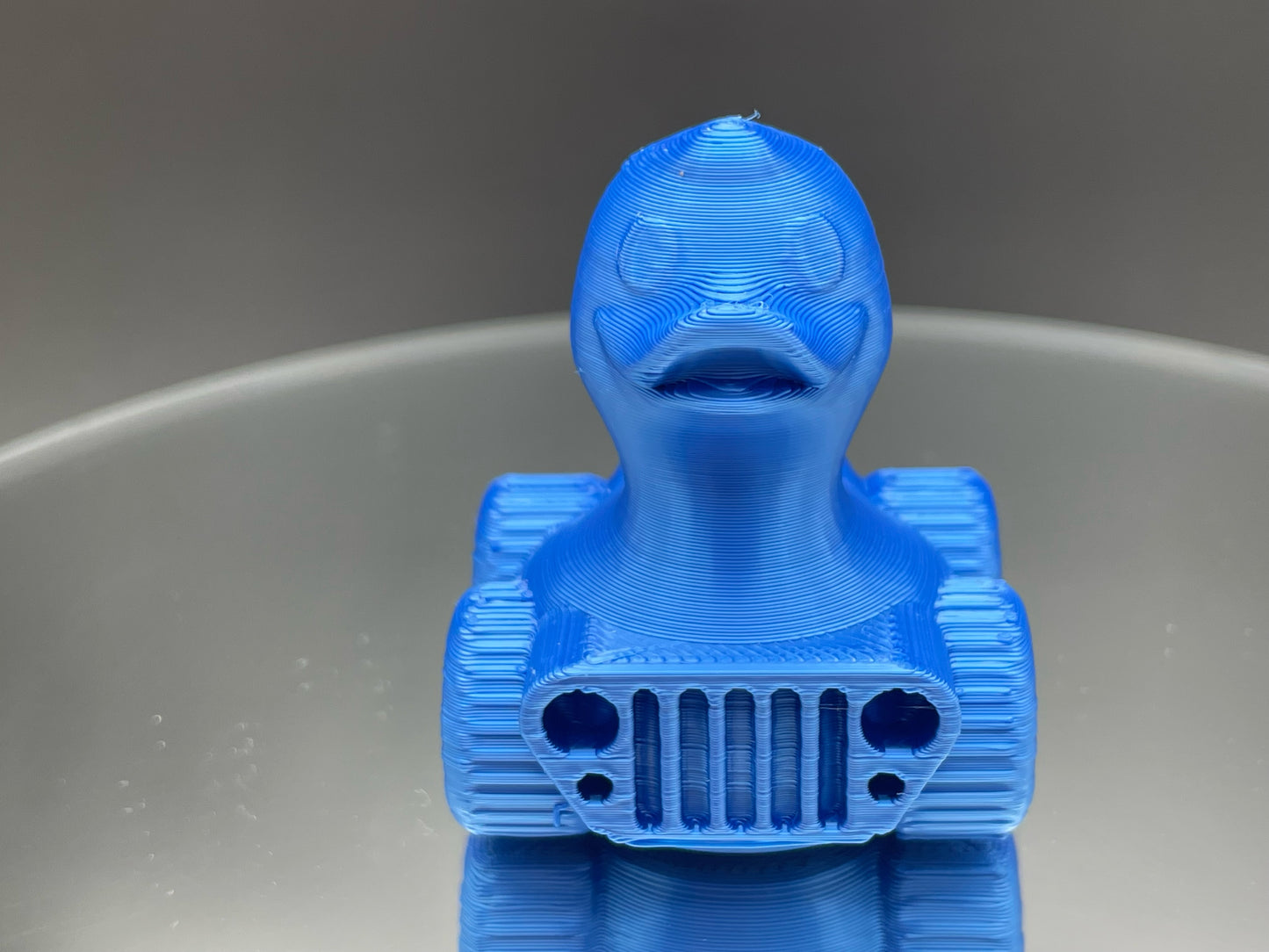 2 Inch Hydro Blue Color 3D Printed 4x4 Ducks for Duck Duck Jeep Ducking