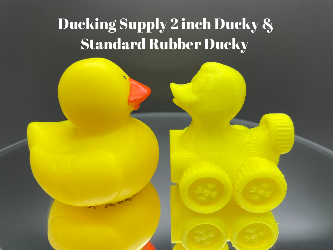 2 Inch Royal Blue Color 3D Printed 4x4 Ducks for Duck Duck Jeep Ducking