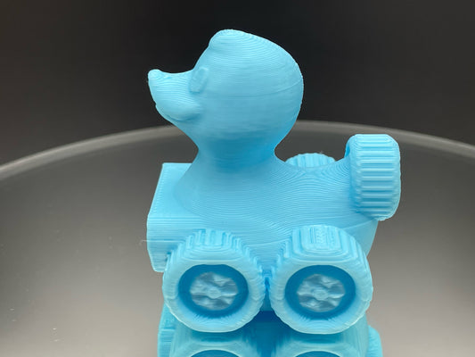 2 Inch Baby Blue Color 3D Printed 4x4 Ducks for Duck Duck Jeep Ducking