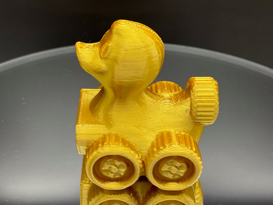 2 Inch Gold Color 3D Printed 4x4 Ducks for Duck Duck Jeep Ducking