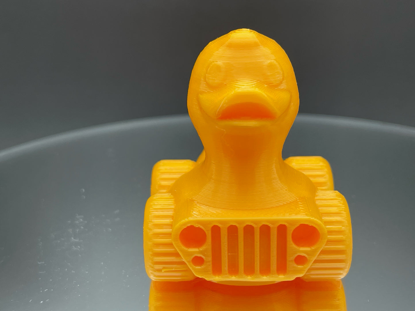 2 Inch Nacho Orange 3D Printed 4x4 Ducks for Duck Duck Jeep Ducking