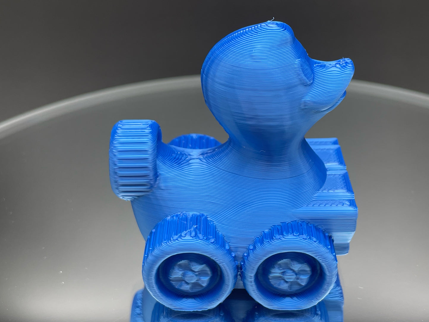 2 Inch Hydro Blue Color 3D Printed 4x4 Ducks for Duck Duck Jeep Ducking