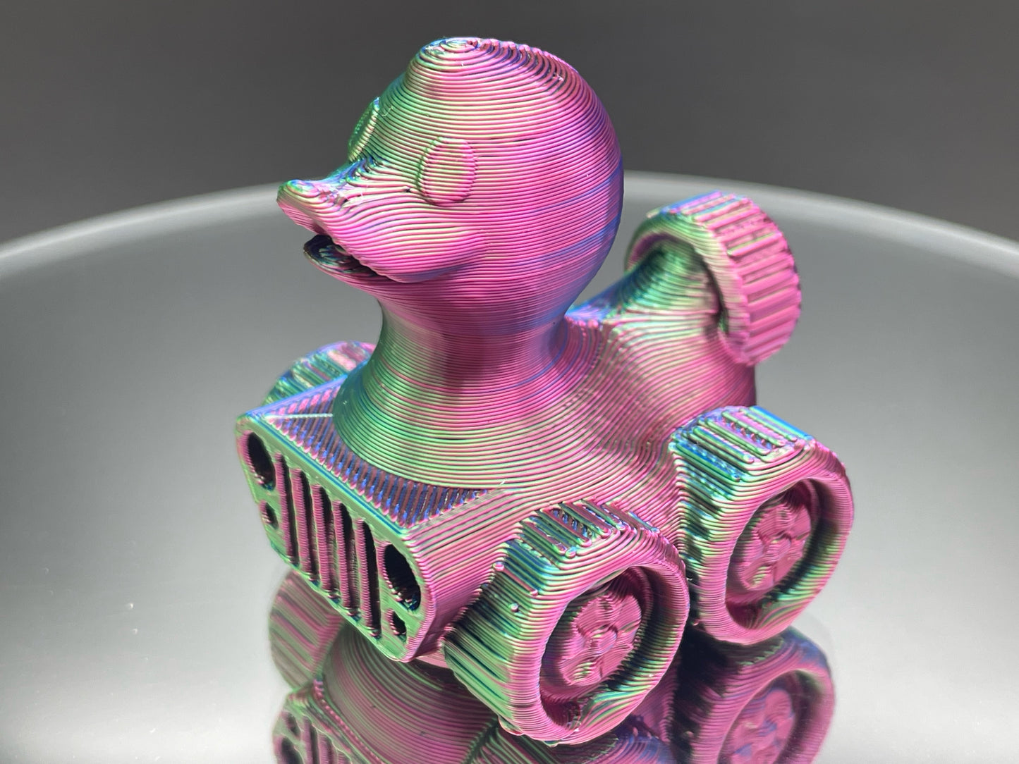 2 Inch Magic Color 3D Printed 4x4 Ducks for Duck Duck Jeep Ducking