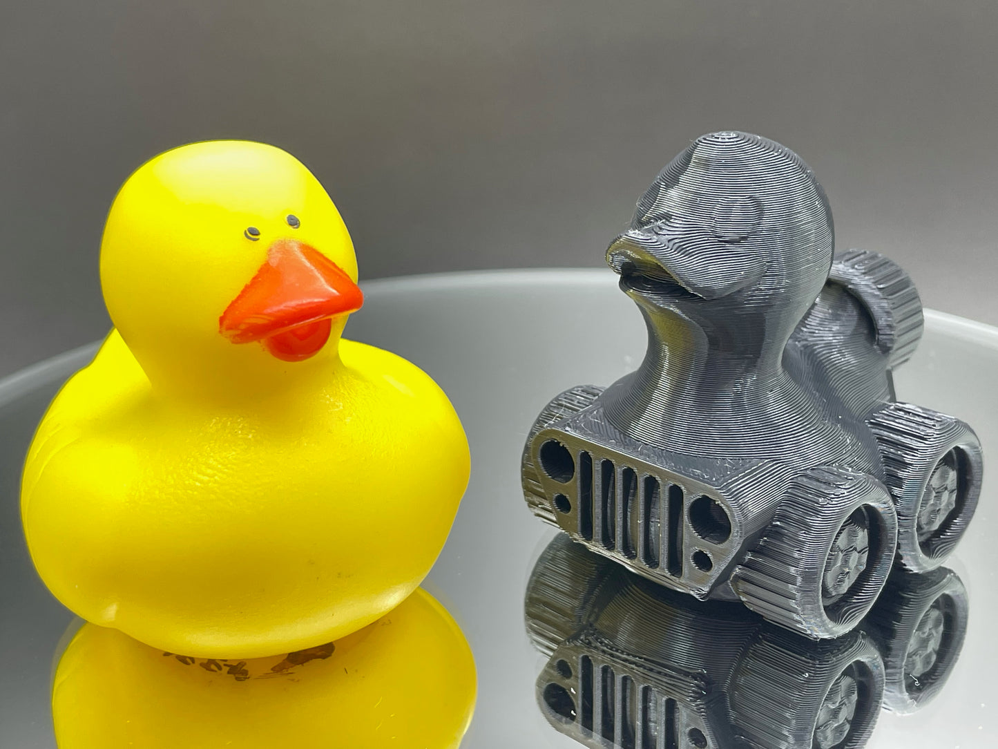 2 Inch Black Color 3D Printed 4x4 Ducks for Duck Duck Jeep Ducking