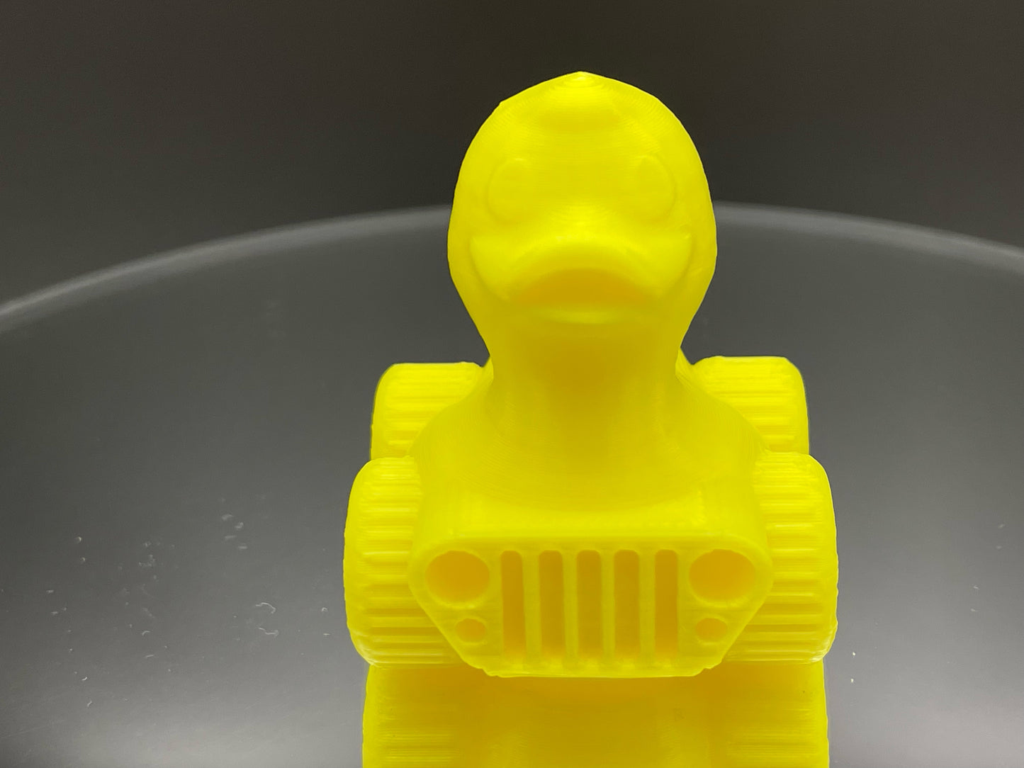 2 Inch Hella Yellow Color 3D Printed 4x4 Ducks for Duck Duck Jeep Ducking