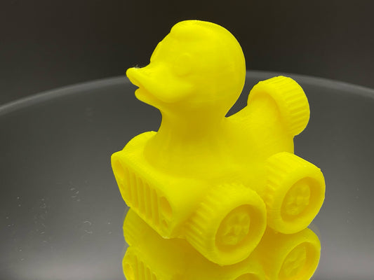 2 Inch Hella Yellow Color 3D Printed 4x4 Ducks for Duck Duck Jeep Ducking