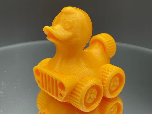 2 Inch Nacho Orange 3D Printed 4x4 Ducks for Duck Duck Jeep Ducking