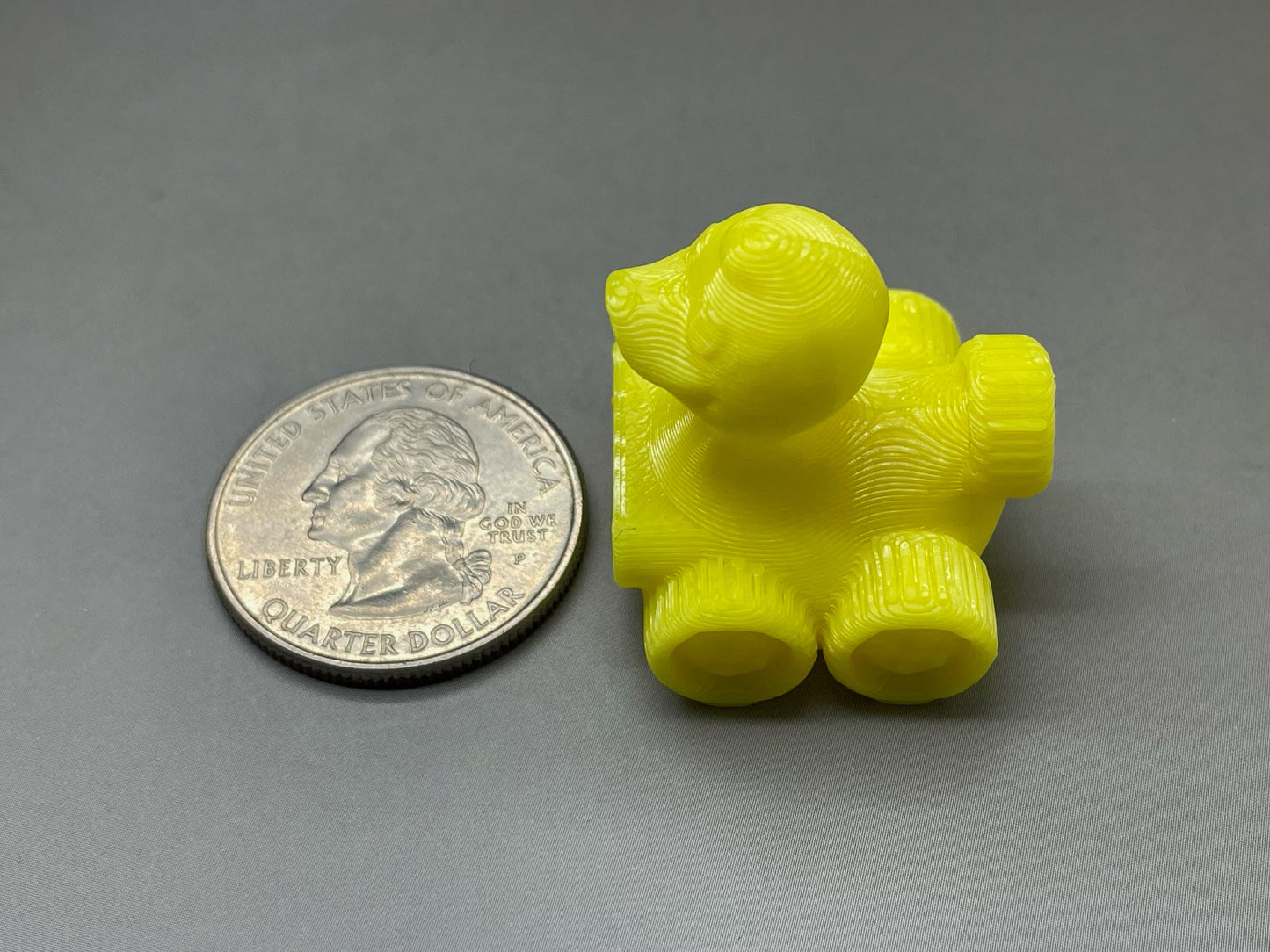 1 Inch Mini Electric Blue Color 3D Printed 4x4 Ducks for Duck Duck Jeep Ducking