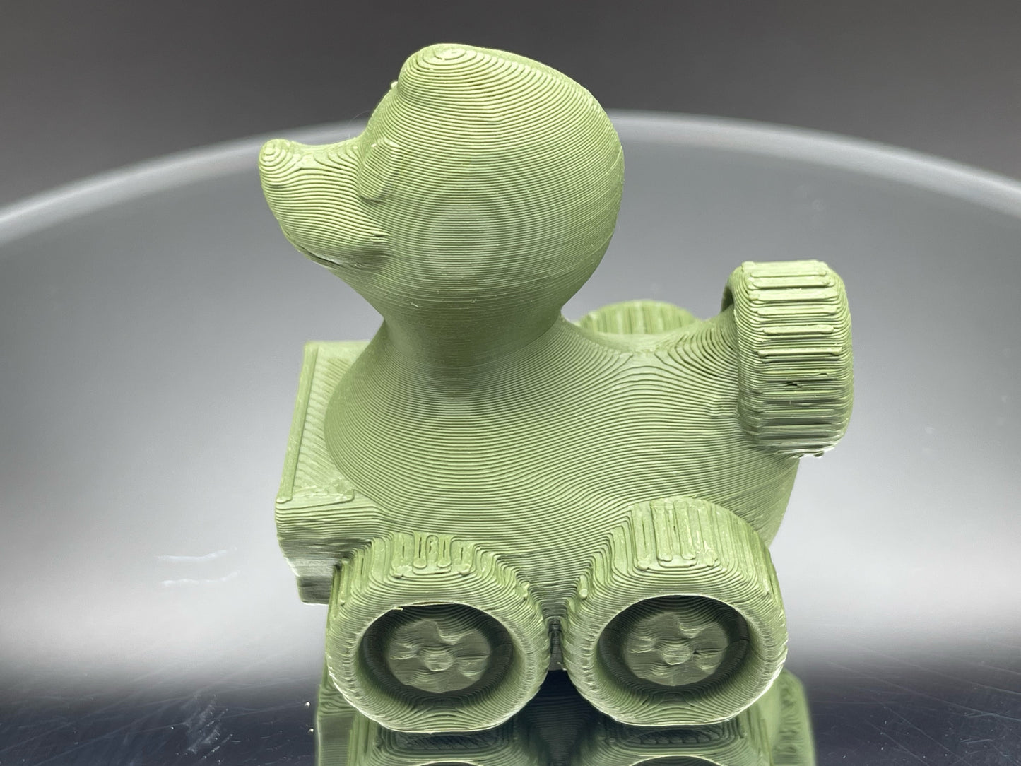 2 Inch Sarge Green Color 3D Printed 4x4 Ducks for Duck Duck Jeep Ducking