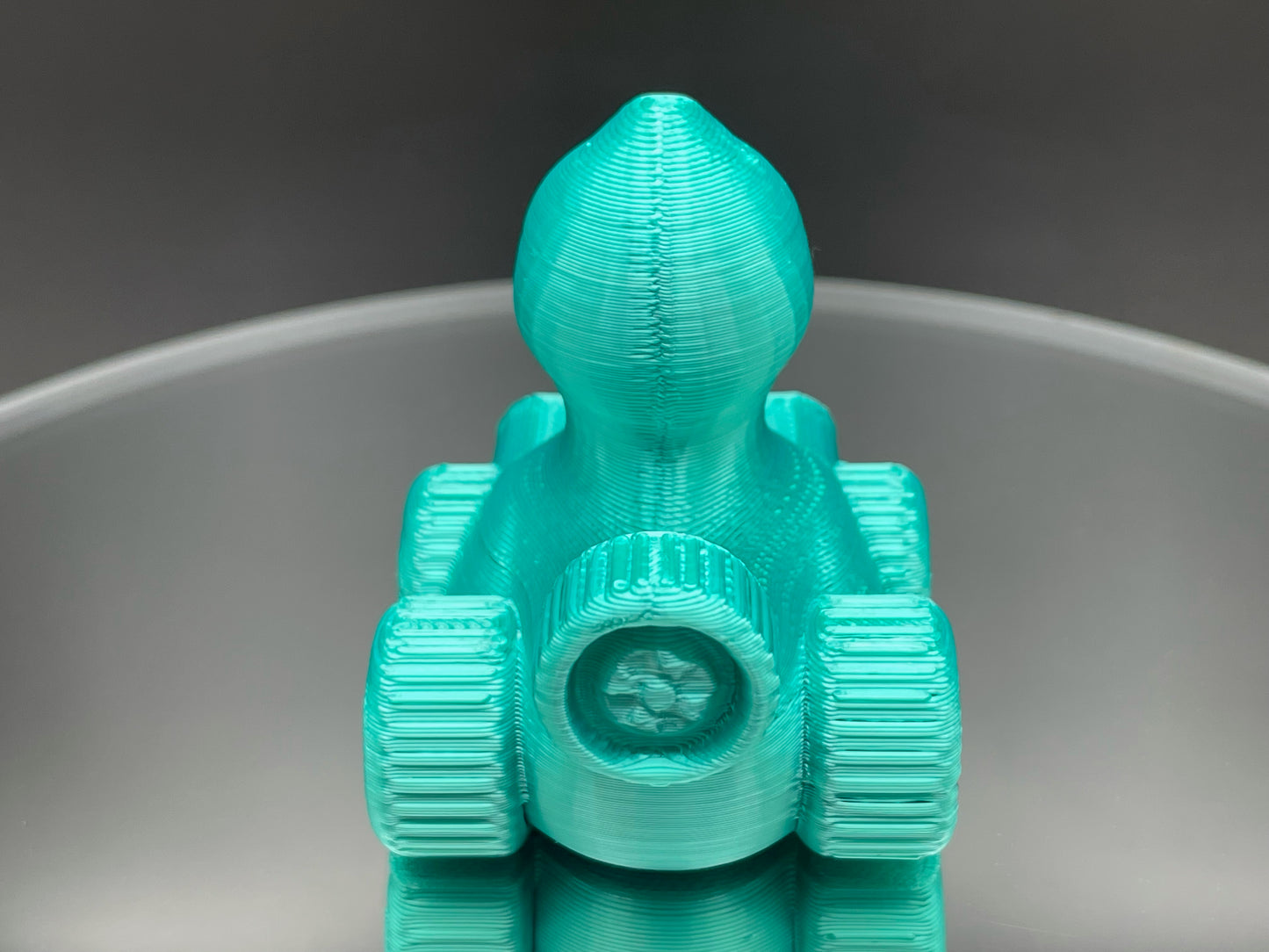 2 Inch Aquamarine Color 3D Printed 4x4 Ducks for Duck Duck Jeep Ducking